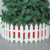 CHICIEVE Ieve 4 pz bianco Plastica Fence albero di Natale festa di nozze decorazione casa giardino in miniatura - bordi per aiuole flessibile,bordura per giardino plastica(One Pack è di 100 cm in totale)