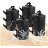 Tefola Set di 4 pesi ad acqua a baldacchino, pesi per gambe resistenti di grado industriale 600D, base ponderata per acqua da 10 litri per ombrelloni pop-up, tende pop-up, ombrelloni da spiaggia, ombrelloni