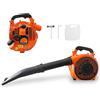 GrecoShop Soffiatore a Scoppio 52CC con Motore 2 Tempi 1500W - Soffiatore da Giardino Potente e Leggero per Foglie, Detriti e Pulizia Cortile - Manutenzione Spazi Esterni, Portatile e Facile da Usare