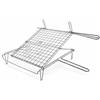 Generico Graticola Ribaltabile per Barbecue 30x30 / 30x40 cm - Griglia BBQ per Bistecche e Carne, Doppia Rete Bloccaggio Sicuro, Ideale per Barbecue a Carbonella (30x40 cm)