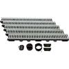 ScarMaxx 5m Canaletta scolo Acqua piovana A15 Altezza 60 mm - Griglia scolo Acqua piovana Set Completo 13 x 500 x 6 cm Acciaio Zincato