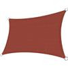 Generic Tenda Vela Ombreggiante Rettangolare 4.0 m x 6.0 m Alta Densità Tessuto polietilene ottimale Materiale Protección Solar Anti UV 95% Resistente a Strappi Transpirable per Aree Esterne(Red,5.0mx6.0m)