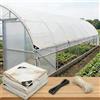 Generico Rete Ombreggiante Bianca per Giardino 50%, Telo HDPE con Occhielli Ogni 50 cm, telo ombreggiante esterno per Serra, Piante, Orto, Patio, Pollaio, Cucce, Esterno(2X2M)