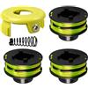 TALOEYH Bobina di ricambio RAC118, 1,2 mm x 8,4 m, per Ryobi RAC118 RLT3525S, doppia bobina di alimentazione automatica con coperchio e molla (3+1+1)
