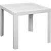 Areta ARE053 Tavolo, Modello Saturno, Bianco, 80 x 80 x 72 cm