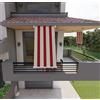 Mitepek Tenda da sole a caduta con bracci per balcone terrazzo finestra 100cm Beige Bordeaux Golisa