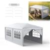 ACXIN Gazebo da giardino, 3 x 6 m, con 6 pannelli laterali, impermeabile, robusto telaio in acciaio, protezione solare e resistente alle intemperie, tessuto Oxford, gazebo da giardino o barbecue per