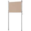 pro.tec Schermo Verticale da Balcone con Pali Telescopici Regolabili in Altezza tra 230-310 cm Tenda Parasole Frangivento Protezione Privacy - Larghezza 150 cm - Color Sabbia