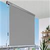 Sol Royal Tenda da sole verticale idrorepellente con manovella rimovibile | 160x250cm grigio protezione per la privacy per terrazza balcone giardino frangivista antisole MS5