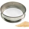 YangHaoDiSY Setaccio da giardino in metallo, setaccio da giardino in acciaio inox, 3 mm, a maglia fine, strumento per giardinaggio (30 cm)