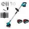 Generico DECESPUGLIATORE ELETTRICO A BATTERIA LITIO 68Vf TAGLIAERBA TAGLIABORDI RASAERBA.