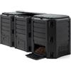 DEUBA® Compostiera 1200L Compostaggio Veloce 198x72x83cm Composter Rapido Resistente alle Intemperie