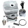 ICOOYO Kit cilindro pistone per Oleo-Mac 925 GS260 EFCO MT2500 MT2600 125 50160105A, 5016204