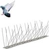 AURACASA Dissuasori per Piccioni Scaccia Piccioni da balcone, Strisce con Punte in Acciaio Inox -100 x 2.8cm - (1 Mt)