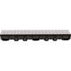 ScarMaxx 1m Canaletta scolo Acqua piovana A15 Altezza 115 mm - Griglia scolo Acqua piovana Set Completo 13 x 100 x 11,5 cm Linea Grigio