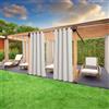 Home Tresor - Tenda Gazebo da Esterno Ombreggiante e Resistente per Giardino Patio Balcone Pergolato Protezione Solare e Privacy, 140x290 cm - Bianco
