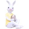 SZLIFE Statua in Resina, Coniglio Pasquale da 10 Cm, Adorabile Statuina di Coniglio, Decorazioni Pasquali per La Casa, Ornamento da Tavolo per Le Vacanze, Libreria, Giallo, Giallo
