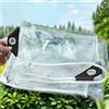 tow000ack Telone Impermeabile Esterno Occhiellato Telo PVC Trasparente,0,35mm Spesso Teloni Protettivo Multiuso,Tende Antipioggia,per Legno,Piscina,Giardino Mobili,Personalizza (1,9m x 2,2m)