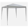 myself 21 SHOP® Stand Gazebo 2.40x2.40 metri h 2.50mt bianco copertura impermeabile idrorepellente da Giardino, montaggio rapido, con kit ancoraggio per fiere, terrazzo, feste, patio, estate