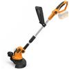 TOOLMAK Tagliabordi con Batteria 20V, Decespugliatore Elettrico 2-in-1, Diametro Taglio 26 cm, Testa Girevole 90°, Manico Regolabile, (Batteria Esclusa)