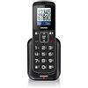 Brondi Chi Parla Brondi Amico Home, Telefono cellulare GSM per anziani con tasti grandi, tasto SOS e funzione da remoto, dual SIM, volume alto, Nero