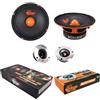 Generico KIT SET PER SP AUDIO con 2 midrange SP-EM6.5 da 16,5 cm 4 ohm 100 watt rms 200 watt max + 2 tweeter SPTW28 da 9,4 cm 4 ohm 100 watt rms 200 watt max, per auto, kit a coppia