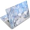 ToLuLu Pellicola adesiva per laptop da 11,6, 12, 13, 13,3, 14, 15, 15,4, 15,4, 15,6, in vinile, per netbook e netbook (2 polsiere incluse), rimovibile, riutilizzabile, blu marmo