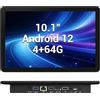 OuuOee Computer touch screen All-in-One senza ventola, RK3399, pannello industriale 10,1 pollici, robusto Android 12, 4 GB RAM, 64 GB ROM, 1280 x 800 IPS