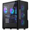 ENDORFY Regnum 400 ARGB, Quattro ventole 120 mm ARGB Incluse, Vetro temprato, Case PC ATX arieggiato, EY2A009