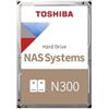 Toshiba N300 NAS HDWG780EZSTA - disco rigido - 8 TB - interno - 3,5 (8,9 cm)