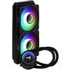 Aerocool MIRAGEL240, Raffreddamento a Liquido CPU, 2xVentole ARGB 12cm, TDP 400W, Nero
