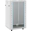 vidaXL Armadietto di Rete 18U con Ruote 19 IP20 60x60x100 cm, Armadio di Rete autoportante, Armadio Dati, Supporto di Rete