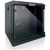 Techly Professional 362350 Armadio Rack 10 a Muro 9 unità Pannelli Asportabili Nero Nero