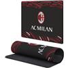 Head Case Designs Licenza Ufficiale AC Milan Curvo Logo Cresta 9.84 x 11.81 x 0.12 Inches (250 x 300 mm) - S Tappetino per Mouse E Scrivania da Ufficio per Giochi Tastiera PC
