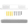 EUGOOCX Staffa di montaggio a parete per soundbar compatibile con Sonos Beam Gen 2 e Gen 1, staffa di montaggio per soundbar, accessori per altoparlanti TV (bianco)
