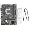 Vikye Scheda Madre M ATX, B75M VH LGA 1151 DDR3 × 2 da 16 GB, SATA 3.0, USB 3.0 × 2, USB 2.0 × 2, Alimentazione 4 Pin 24 Pin, Scheda Madre M.2 NVME PCIe X16