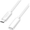Logilink CU0220 - Cavo di prolunga USB 2.0 tipo C con supporto PD (PowerDelivery), colore: Bianco, Lunghezza cavo: 1 m