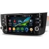 GONFEN 4GB+64GB 8-Core Android 14 DAB+ Autoradio per FIAT Grande Punto Linea 2012-2016 con GPS Navigatore Supporto senza fili CarPlay Android Auto WiFi 4G DSP Bluetooth 5.0 USB CANBus SWC TPMS OBD2 FM