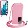 WenBaby Cover Compatible con Samsung Galaxy S20 FE,Cellulare Girocollo Custodia con Cordino TPU Corda Silicone Case Bumper per Samsung Galaxy S20 FE Custodia, Rosa