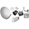 WEB ELETTRONICA KIT SATELLITE:PARABOLA 60 CM+LNB 2 USCITE+CAVO+FINDER+STAFFA+SPINOTTI