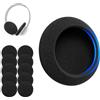 Voarmaks cuscinetti auricolari universali in schiuma da 80 mm, 3,15, 5 paia di cuscinetti auricolari in schiuma ad alta densità di alta qualità da 4-5 mm per musica, giochi, ufficio e call center