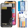 LADYSON Schermo per iPhone 13 Schermo LCD per iPhone 13 A2633 A2482 A2631 A2634 A2635 LCD Display Touch Screen Digitalizzatore Kit di Sostituzione +Strumento(Incell, Non Originale)