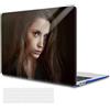 Loyobo Custodia rigida in plastica trasparente per MacBook Air 13,3 2022,2021-2018 A1932 A2179 A2337 (Crystal Navy Layuot 1 immagini)