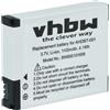 vhbw batteria compatibile con GoPro HD Naked Hero, Surf Hero videocamera camcorder (1100mAh, 3,7V, Li-Ion)