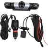 Greensen Telecamera per Auto, Telecamera Dash a 4 Anteriore Posteriore Interna con Risoluzione 1080P e Registrazione a Ciclo, con Sensore e App Mobile WiFi per Sorveglianza Veicolare