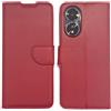 KEJI Cover Custodia per OPPO A58 4G, Cover Custodiaa Libro in Pelle Portafoglio con Supporto Flip Caso Supporto Stand Chiusura Magnetica OPPO A58 4G, Elegante (ROSSO)