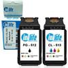 Inklife tecnologia al tuo servizio Cartuccia Inklife Compatibile Canon PG-512 CL-513 Multipack per Canon Pixma IP2700 MP240 MP250 MP260 MP280 MP340 MP480 MP490 MP492 MP495 MP230 MX320 MX330 MX340 MX350 MX360 MX410 MX420