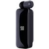 Rordigo Display digitale a LED, cuffie Bluetooth fili, clip per colletto retrattile, auricolare singolo, retrattile con , durevole, facile da installare