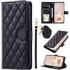 TiHen Compatible con Samsung Galaxy A52S 5G Custodia PU Pelle Flip Magnetica portafoglio con slot per schede Antiurto Supporto Caso-Nero