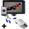 CARGUARD SYSTEMS Monitor AHD RAV-MO-7HD da 7 con 3 ingressi per fotocamera, set con mini telecamera posteriore RAV-M Full HD da 1080p di CARGUARD Systems, angolo di visualizzazione 130°, 9-32 V e linee guida